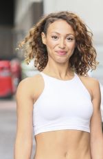 AMELLE BERRABAH Arrives at Good Morning Mritain Studios in London