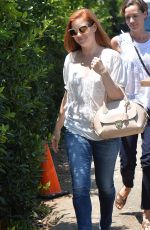 AMY ADAMS Arrives at a Party in Brentwood