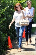 AMY ADAMS Arrives at a Party in Brentwood