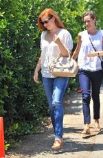 AMY ADAMS Arrives at a Party in Brentwood
