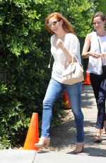 AMY ADAMS Arrives at a Party in Brentwood