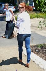 AMY ADAMS Arrives at a Party in Brentwood