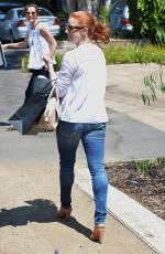 AMY ADAMS Arrives at a Party in Brentwood