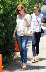 AMY ADAMS Arrives at a Party in Brentwood