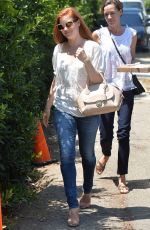 AMY ADAMS Arrives at a Party in Brentwood