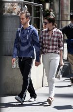 ANNE HATHAWAY and Adam Shulman Out and About in New York