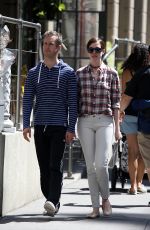 ANNE HATHAWAY and Adam Shulman Out and About in New York