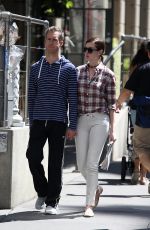 ANNE HATHAWAY and Adam Shulman Out and About in New York
