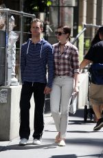 ANNE HATHAWAY and Adam Shulman Out and About in New York