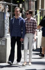 ANNE HATHAWAY and Adam Shulman Out and About in New York