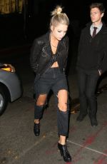 ASHLEY BENSON Arrives at Chateau Marmont in Los Angeles