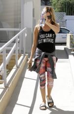 ASHLEY TISDALE Heads to a Pilates Class in Studio City