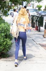 BELLA THORNE in Tank Top Leaves a Gym in Brentwood