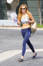 BELLA THORNE in Tank Top Leaves a Gym in Brentwood