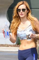 BELLA THORNE in Tank Top Leaves a Gym in Brentwood