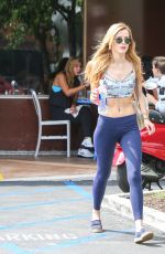 BELLA THORNE in Tank Top Leaves a Gym in Brentwood