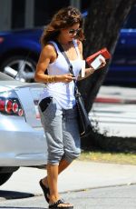BROOKE BURKE Arrives at a Nail Salon in Brentwod