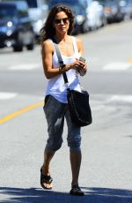 BROOKE BURKE Arrives at a Nail Salon in Brentwod