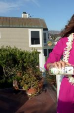 BROOKE BURKE at Vitafrute Cocktails by Veev Coconut Colada Launch in Malibu