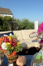 BROOKE BURKE at Vitafrute Cocktails by Veev Coconut Colada Launch in Malibu