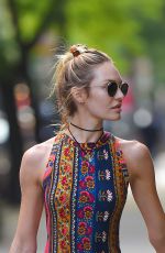 CANDICE SWANEPOEL Out and About in New York