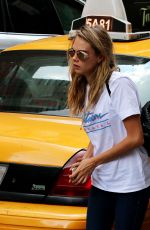 CARA DELEVINGNE Heading to a Metting in New York