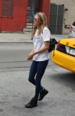 CARA DELEVINGNE Heading to a Metting in New York