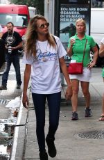 CARA DELEVINGNE Heading to a Metting in New York