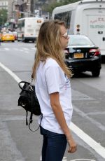 CARA DELEVINGNE Heading to a Metting in New York
