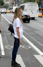 CARA DELEVINGNE Heading to a Metting in New York