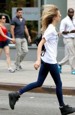 CARA DELEVINGNE Heading to a Metting in New York