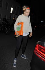 CARA DELEVINGNE Leaves Chiltern Firehouse in London