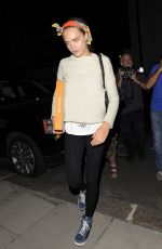 CARA DELEVINGNE Leaves Chiltern Firehouse in London