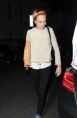 CARA DELEVINGNE Leaves Chiltern Firehouse in London