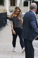 CARA DELEVINGNE Leaves Her Home in London
