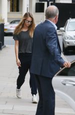 CARA DELEVINGNE Leaves Her Home in London
