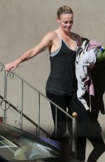 CHARLIZE THERON Leaves Yoga Class in South Africa