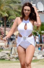 CHARLOTTE DAWSON in Swimsuit Out in Ibiza