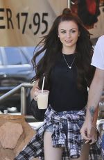 CHER LLOYD Leaves Mel’s Drive-in in West Hollywood