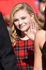 CHLOE MORETZ Arrives at Jimmy Kimmel Live! in Hollywood