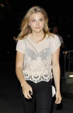 CHLOE MORETZ Arrives at the Staples Centre in Los Angeles