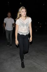 CHLOE MORETZ Arrives at the Staples Centre in Los Angeles