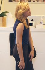 CHLOE MORETZ in tights at Soulcycle in New York