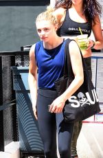CHLOE MORETZ Leave Soulcycle in Los Angeles