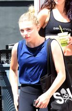CHLOE MORETZ Leave Soulcycle in Los Angeles