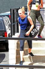 CHLOE MORETZ Leave Soulcycle in Los Angeles