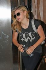 CHLOE MORETZ Leaves Her Hotel in New York 1908