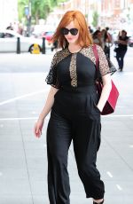 CHRISTINA HENDRICKS Arrives at BBC Studios in London