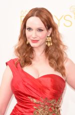 CHRISTINA HENDRICKS at 2014 Emmy Awards