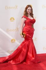 CHRISTINA HENDRICKS at 2014 Emmy Awards